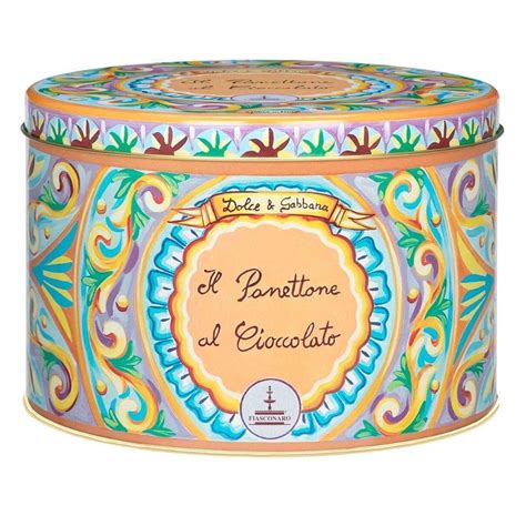 pannettone dolce gabbana|dolce and gabbana panettone tin.